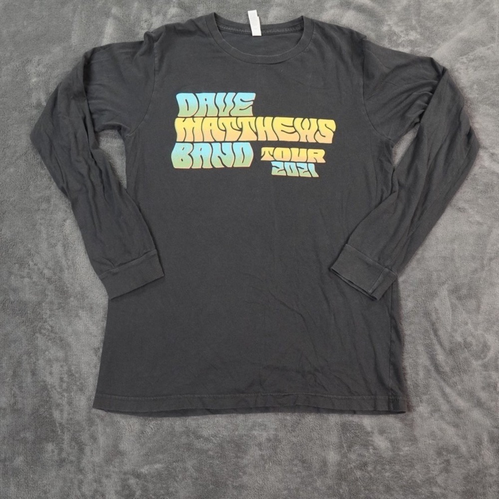 Dave Matthews Band Shirt Mens Medium 2021 Tour Festival Graphic Long Sleeve Tee
